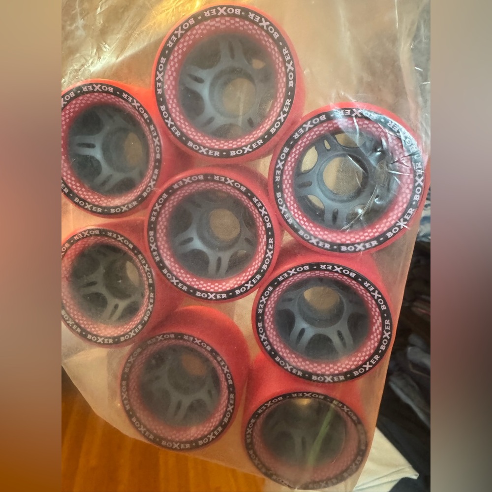 Pink/Black/Grey Roller Skate Wheels